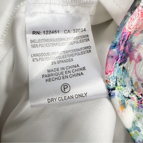 NWT!! Anthropologie MAEVE white Garden Peony fairy cottage core dress, 8. - Picture 7 of 8